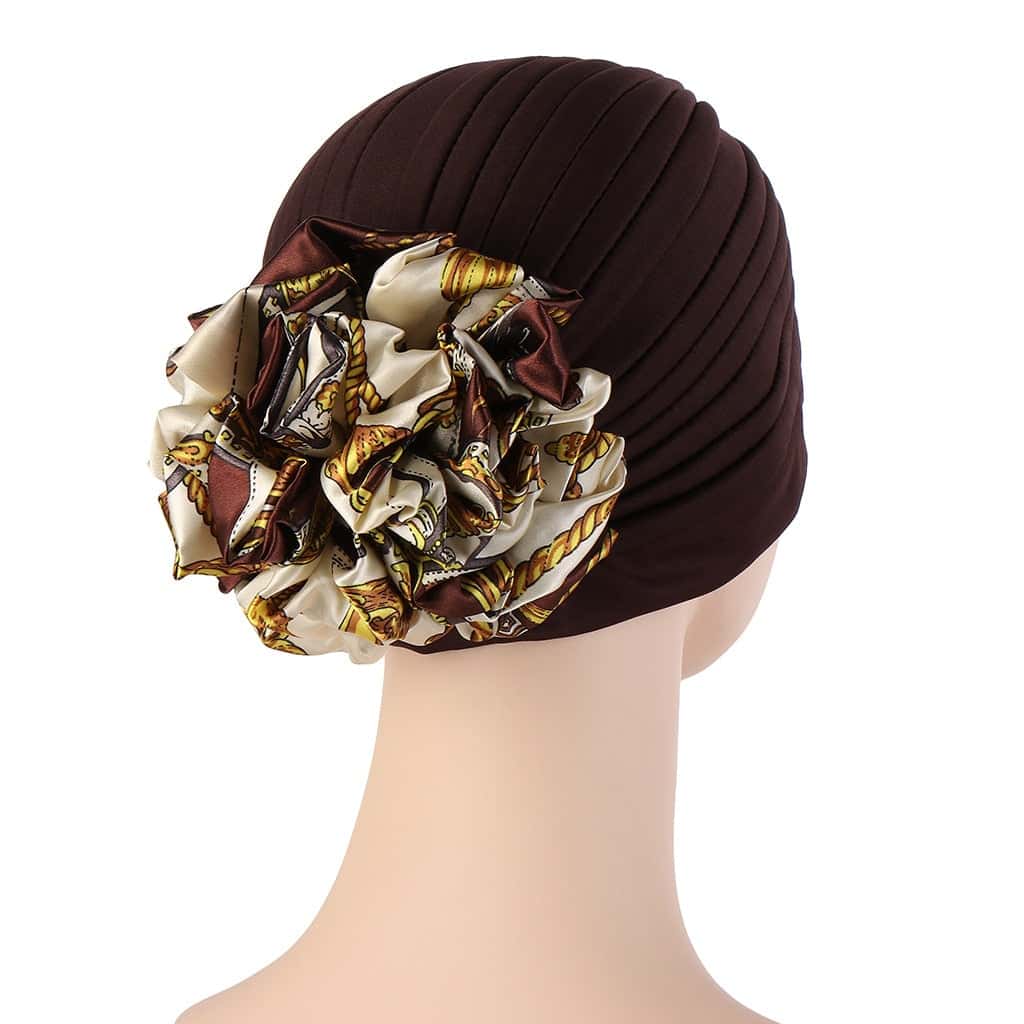 Roxane Cachecol Turbante Mulher Castanho Moda Quimio
