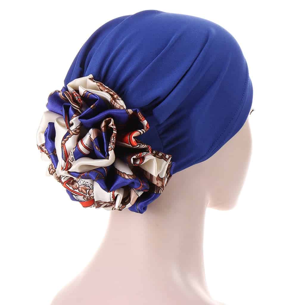 Lyne Bonnet Chemo Scarf Mulher Azul