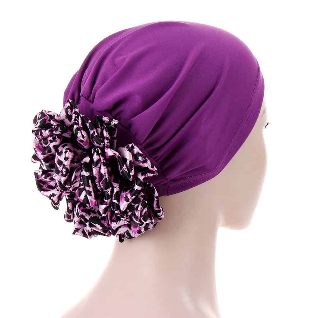 Cachecol Nadia Gorro Para Mulher Quimio Roxo