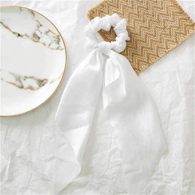 Cachecol Branco Liso Zita Chouchou