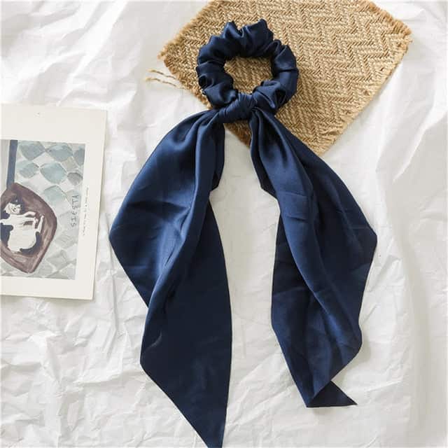 Cachecol Chouchou Azul-Marinho Liso