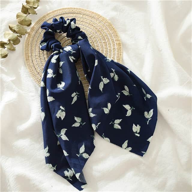 Cachecol Chouchou Marine Feuilles En Folie