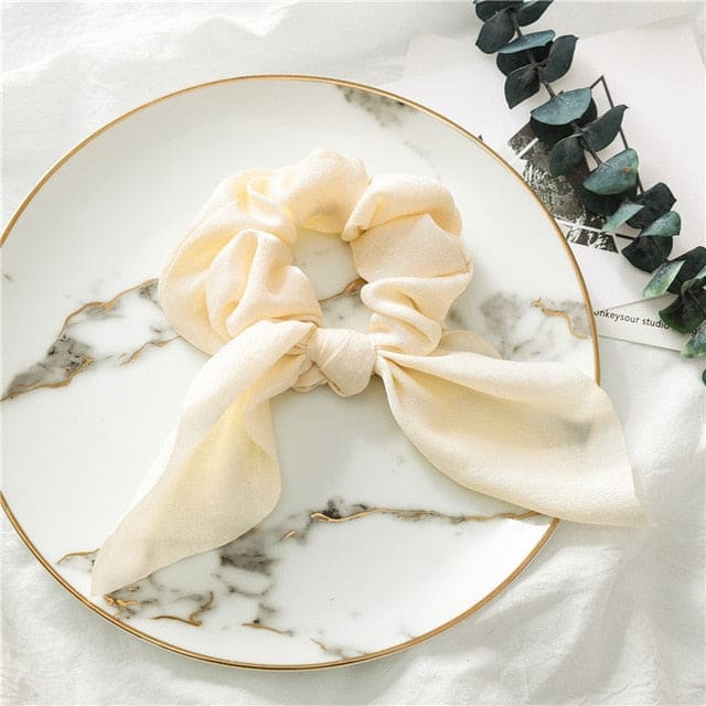 Cachecol Curto Chouchou Creme Liso