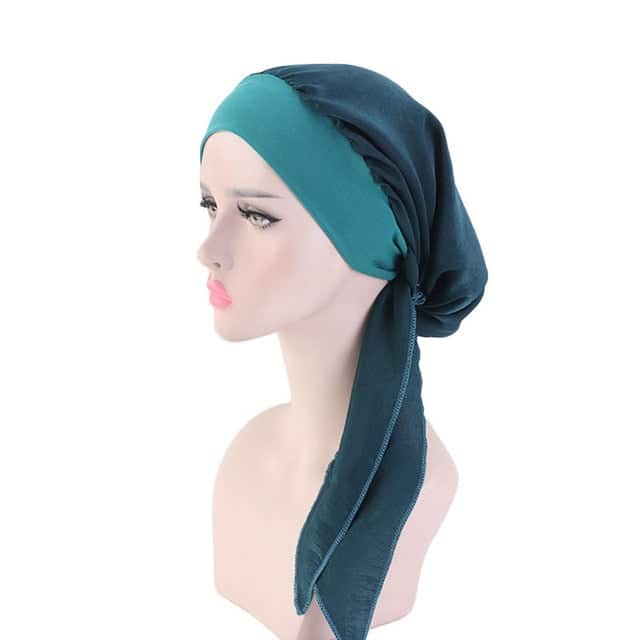 Cachecol Longo Para Quimioterapia Caroline Verde - Liso
