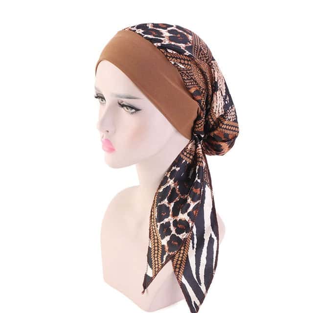 Aurélie Fashion Cachecol De Leopardo Quimio Para Mulher