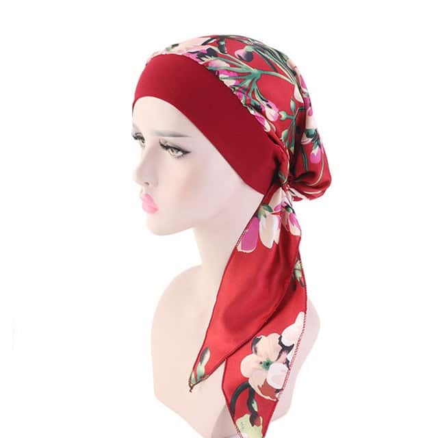 Cachecol Comprido Angélique Chemo Vermelho - Floral