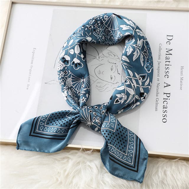 Lenço Para O Cabelo 70 Azul - Provençal