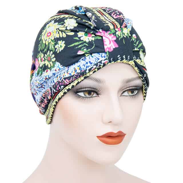 Cachecol Elsa Feminino Com Padrão Preto