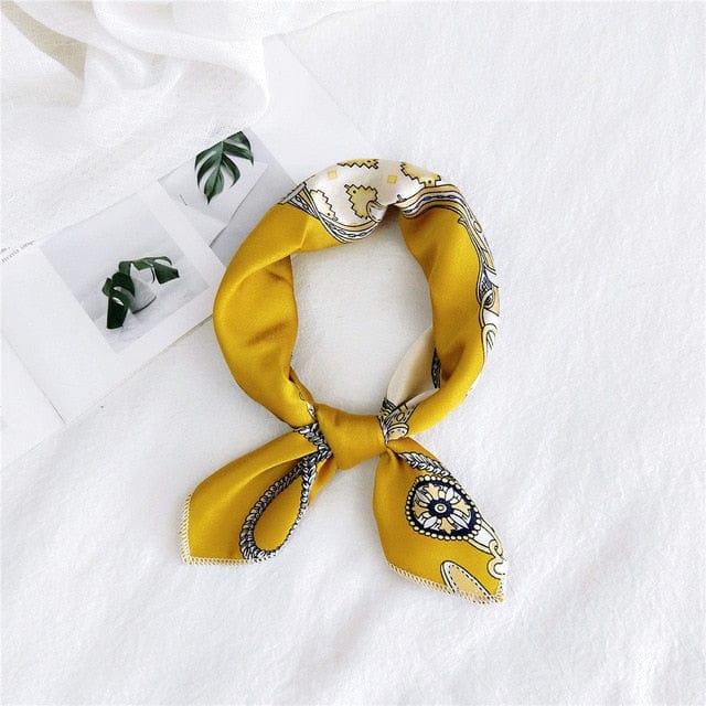 Lenço Para O Cabelo 50 Amarelo - Barroco