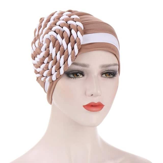 Cachecol Bege Chemo Cap - Marinière