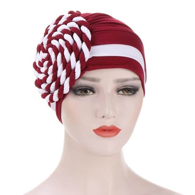 Lenço Vermelho Com Touca De Quimioterapia - Marinière