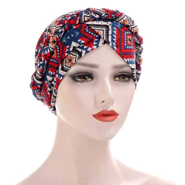 Lenço De Turbante De Quimioterapia Vermelho - Azteca