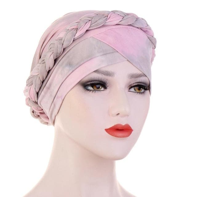 Lenço De Turbante Quimio Cor-De-Rosa - Pastel