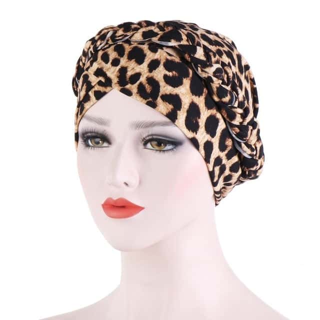 Lenço De Turbante De Quimioterapia - Leopardo