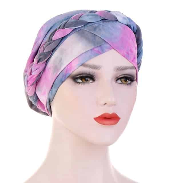 Lenço De Turbante Quimio Roxo - Pastel