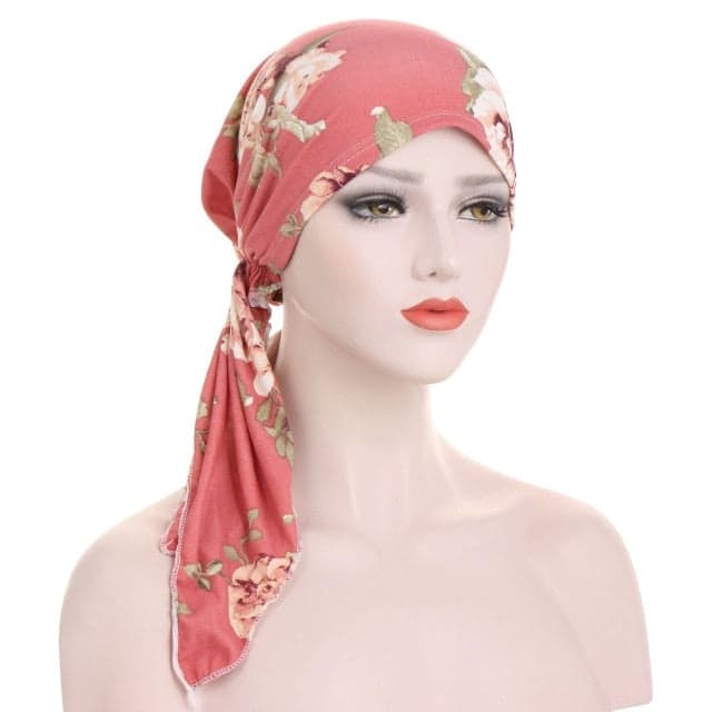 Aloïse Lenço Feminino Moderno Com Padrão Quimio Hair Cor-De-Rosa