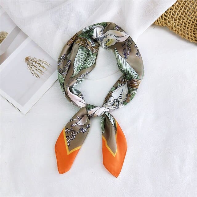 Lenço Para O Cabelo 70 Laranja - Juline