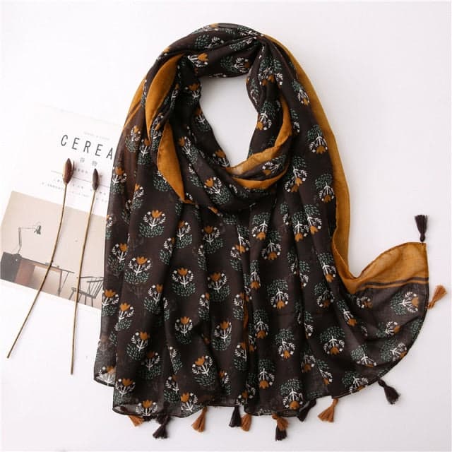 Cachecol 180 Preto Para Senhora - Karla