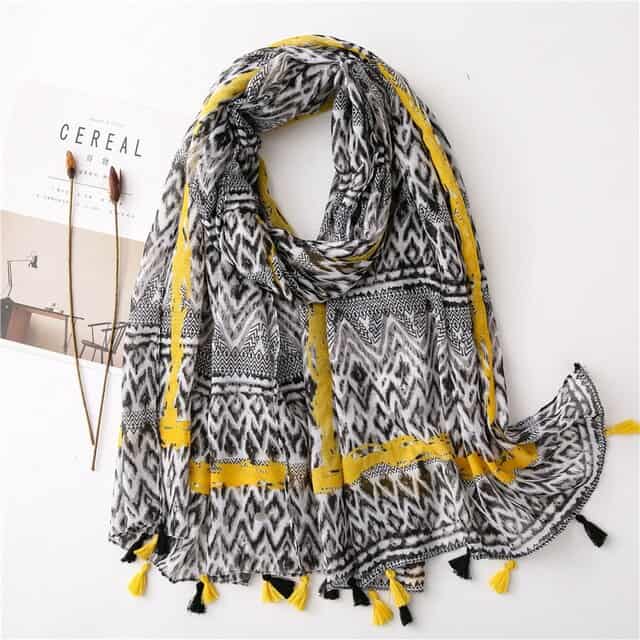 Cachecol Para Senhora 180 Amarelo - Ingegerd