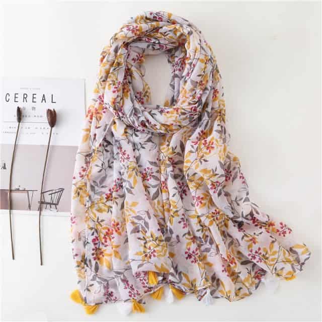 Cachecol 180 Branco Para Mulher - Asdis Liberty