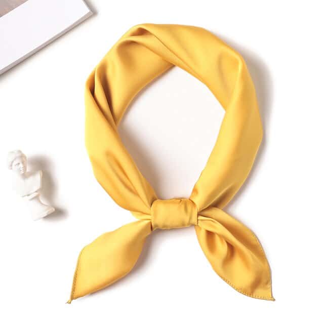 Lenço Para O Cabelo 50 Amarelo - Liso