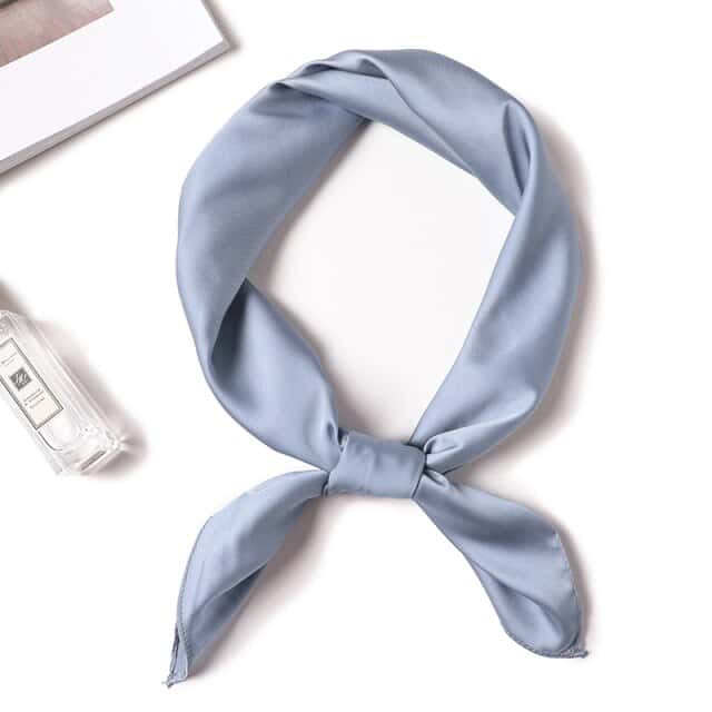 Lenço Para O Cabelo 50 Azul - Liso