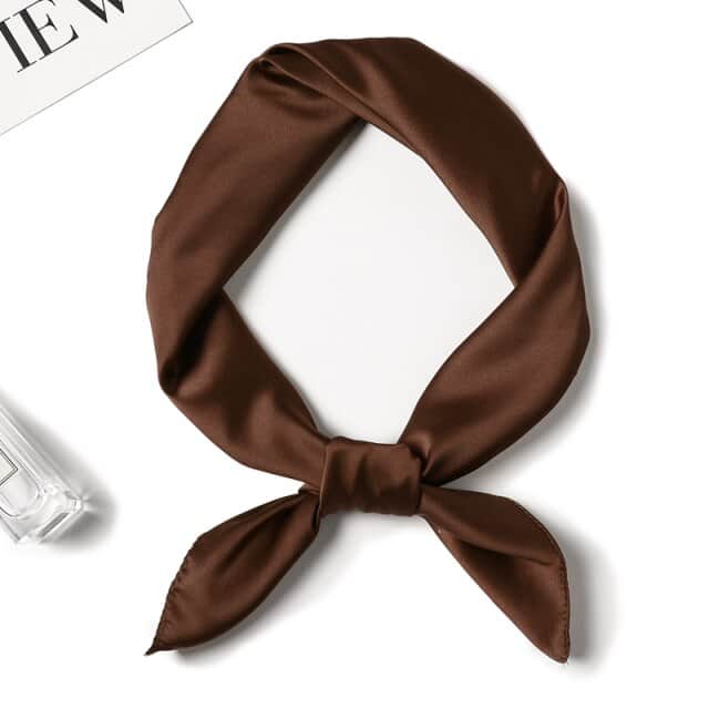 Lenço Para O Cabelo 50 Castanho - Liso