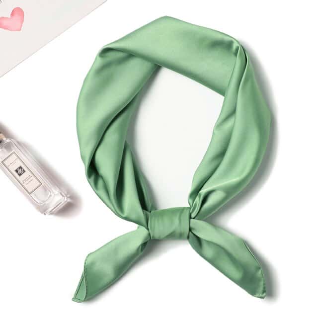 Lenço Para O Cabelo 50 Verde-Esmeralda - Liso