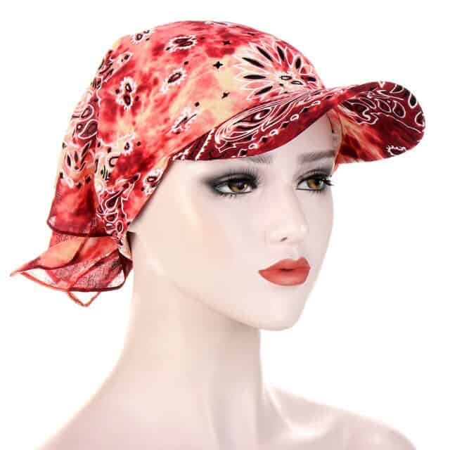 Lenço De Quimioterapia Boémio Coral Gorro