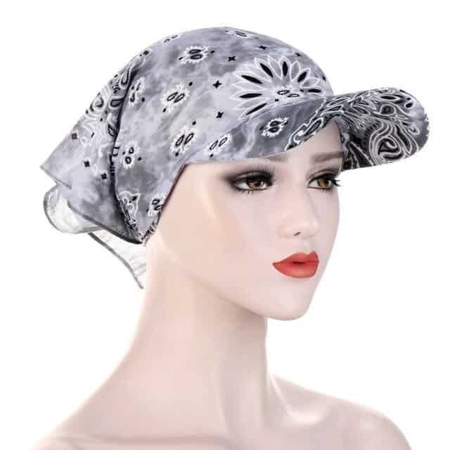 Lenço De Quimioterapia Cinzento Boémio Gorro
