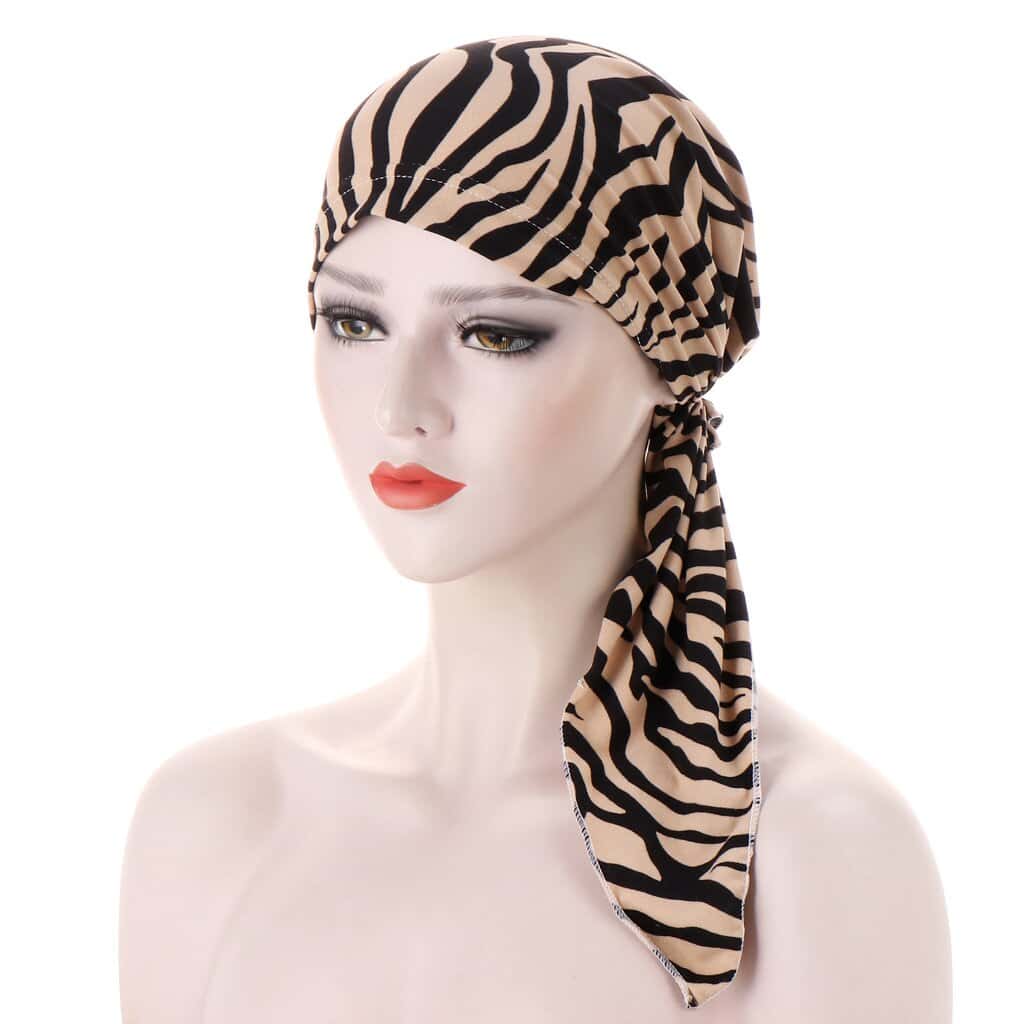 Zelia Lenço Comprido Chemo Zebra