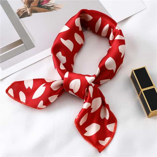 Lenço Para O Cabelo 50 Vermelho - Leopardo
