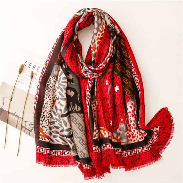 Cachecol Para Senhora 180 Vermelho- Kaija