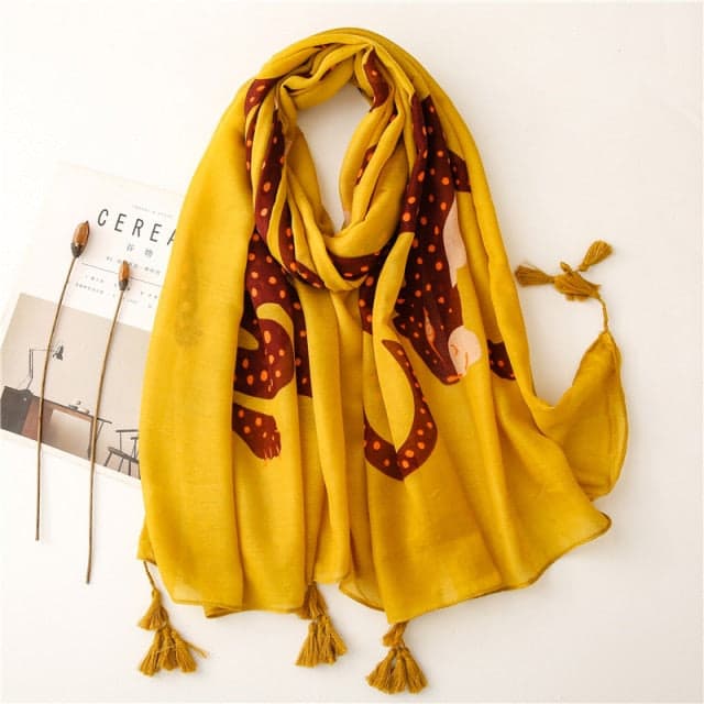 Cachecol 180 Amarelo Para Mulher - Aada
