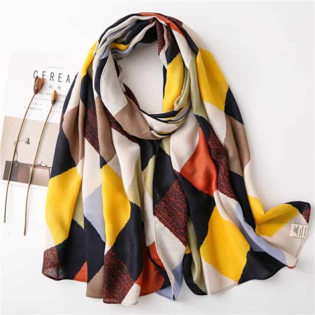 Cachecol 180 Amarelo Para Mulher - Lisbet