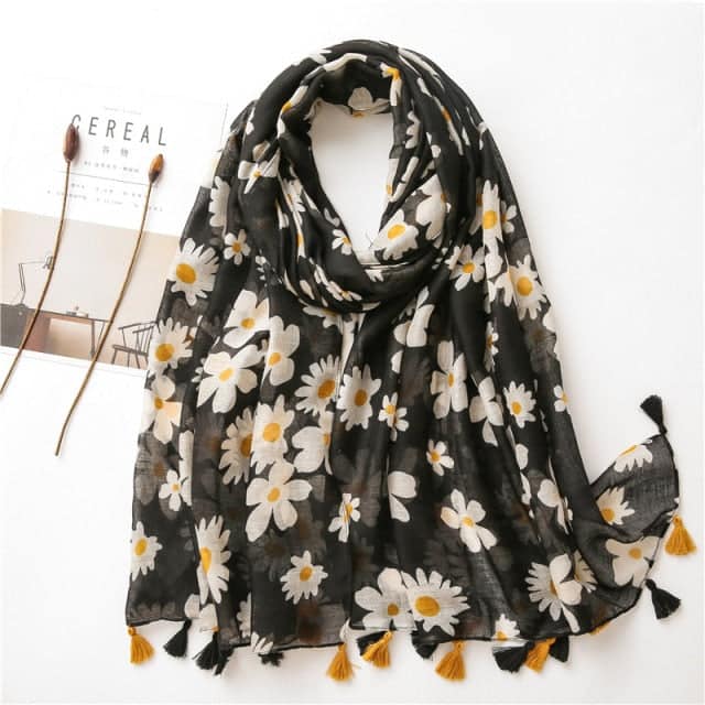 Cachecol 180 Preto Para Senhora - Tyra