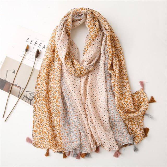 Cachecol 180 Bege Para Mulher - Sofy Liberty